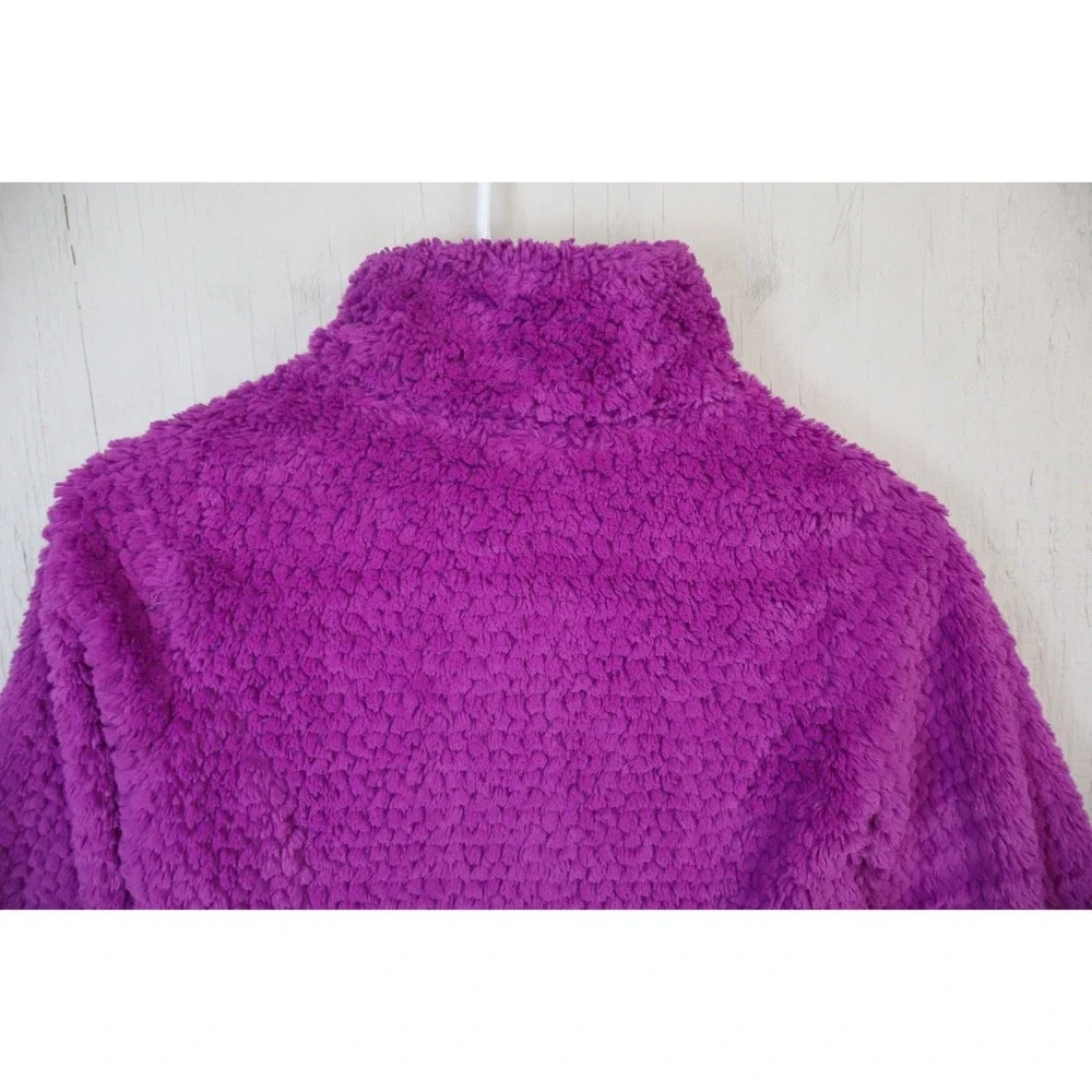 The North Face‎ Hi-Pile Fleece Jacket Purple Size M 10/12 Full Zip Polyester